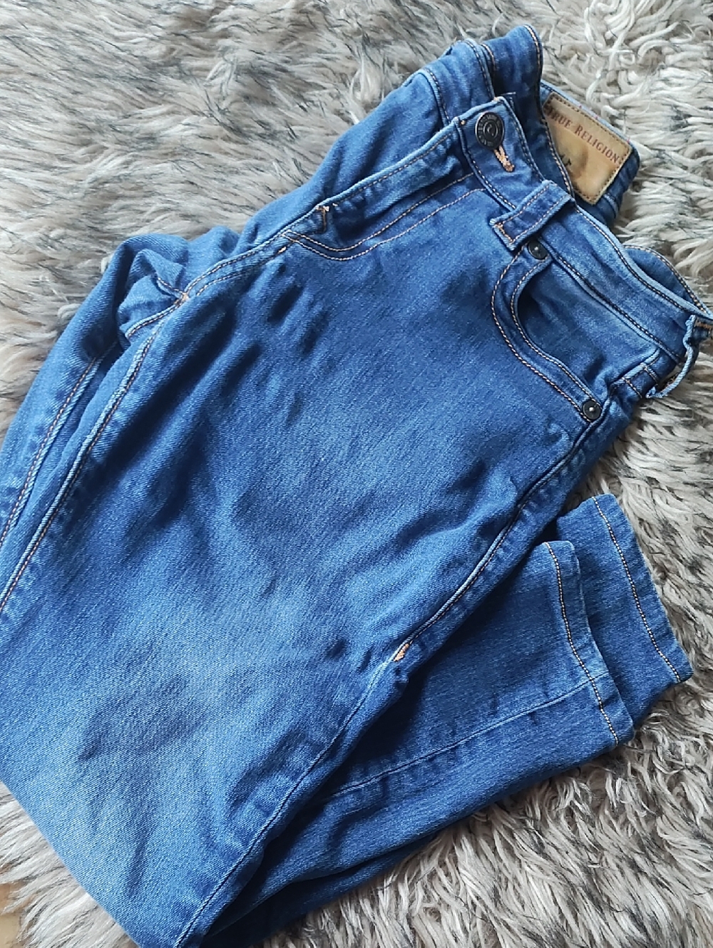 True Religion Medium Blue Slim Denim Jeans